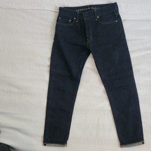 American Eagle AE Raw Denim Selvedge Slim Jeans 30x30